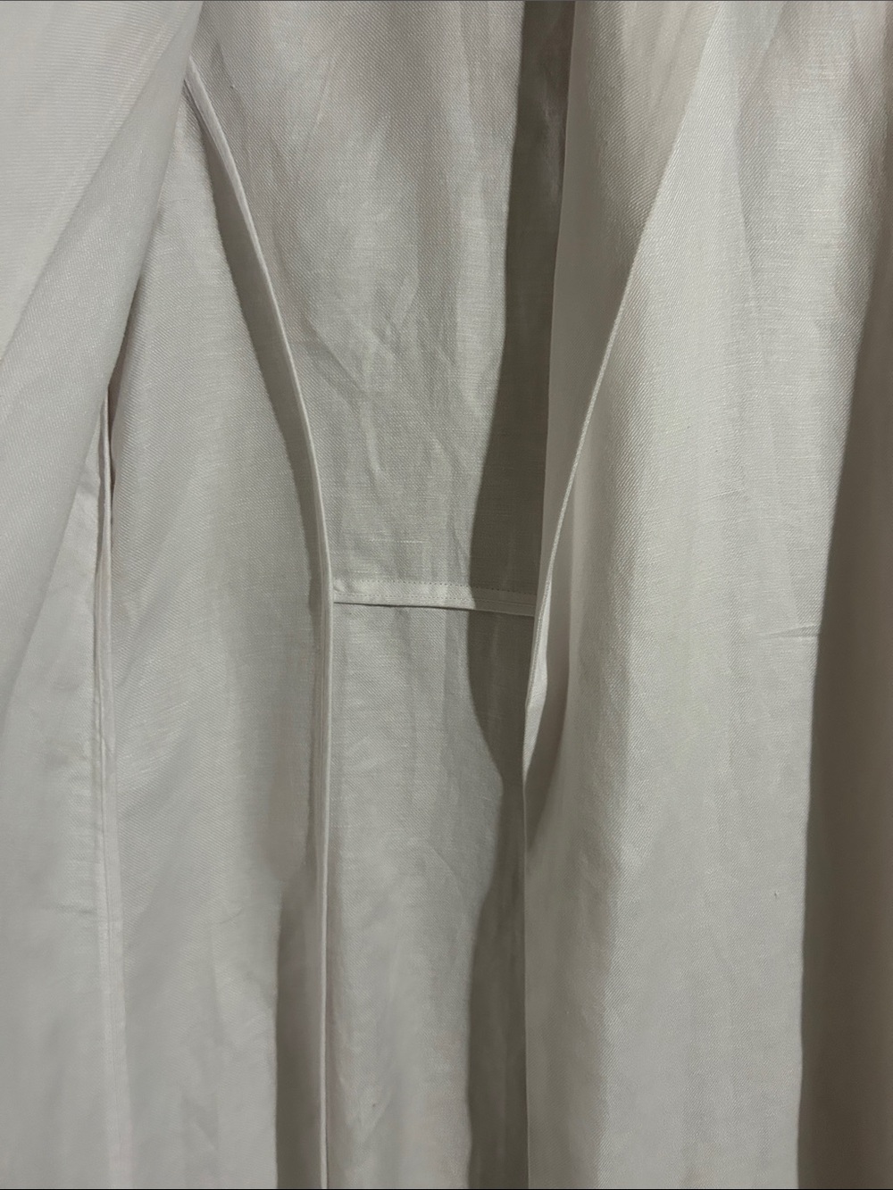 J Jill White Sleeveless Long Linen Vest - Picture 5 of 6